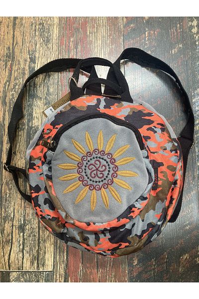 Street Bag Fargin Ethnic Authentic Bohemian Round Backpack Daily Travel Backpack