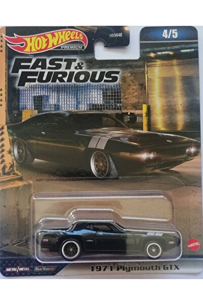 HOT WHEELS Fast Furious Özel Seri Premium Koleksiyon Araba 1971 Plymouth Gtx