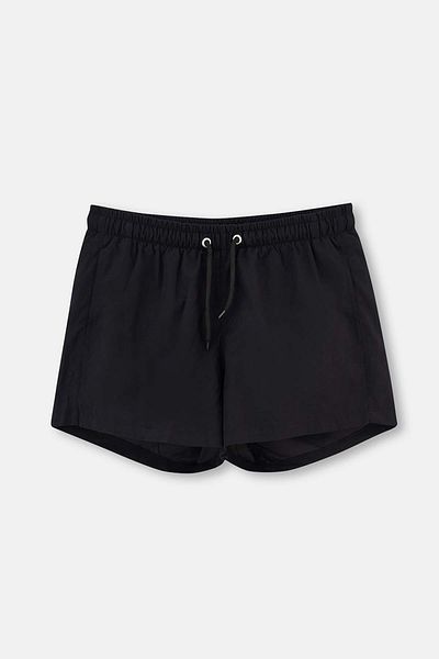 Dagi Schwarze Micro Short Straight Shorts