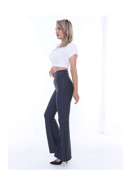 TİGERS TİGERSS women's high price striped spanish poca trousers