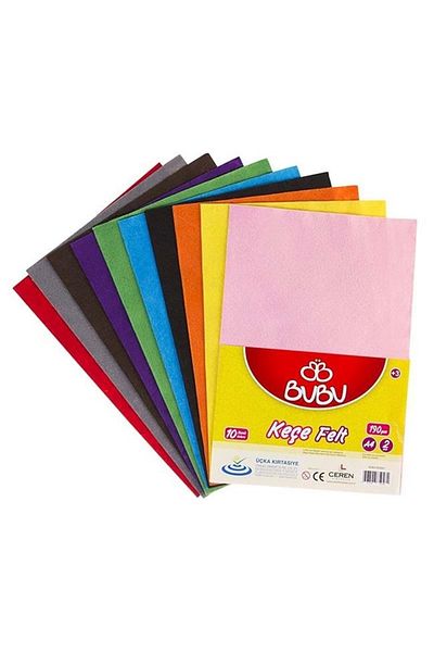 Bubu 20 X 30 cm Cma4 2 mm Felt - 10 Colors Ke0001