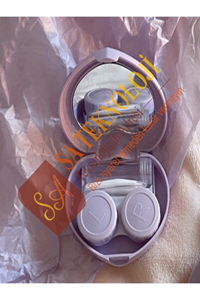 SATECHNOLOGY Lens kabı seti kalp aynalı (Kalp-Mor)