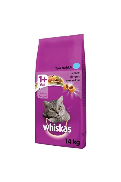 Whiskas Ton Balıklı ve Sebzeli Yetişkin Kuru Kedi Maması 14 Kg