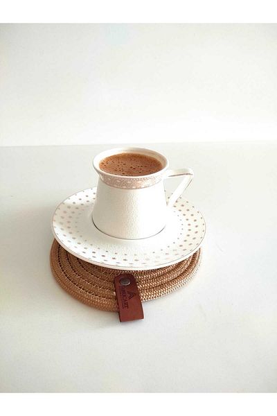 BEVEZ HOME Decorative Snail Jute Woven Coasters