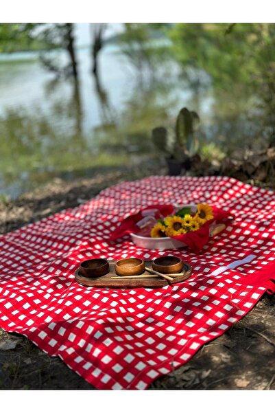 DESİGNBYASYAA PÖTİKARELİ , ÇANTALI PİKNİK VE MASA ÖRTÜSÜ