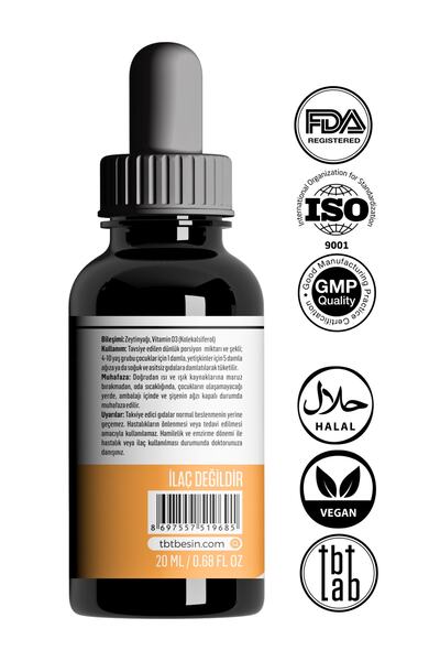 Tabitat Doğal Iron Ii + Vit C-D-A Containing Food Supplement + Cholecalciferol D3