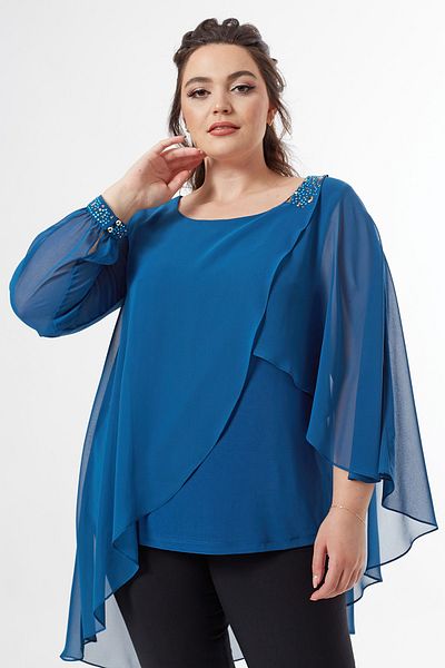 Moda Alba BENZINĂ PIATĂ UMAR ȘIFON SINGUR BRĂT MĂRI MARE STYLE BLUZ
