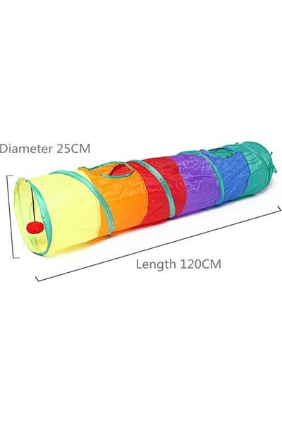 Glipet Cat Tunnel Toy Rainbow 120 Cm