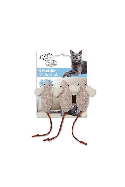 Afp Classic Comfort - 3 Pieces Plush Mouse Toy