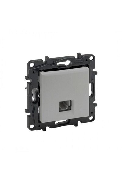 Legrand Raventi Telephone Socket R11 Aluminum-768229
