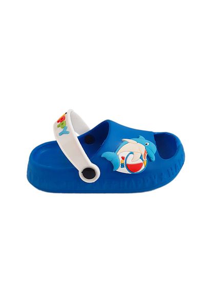 Calx Talpă anti-alunecare, moale, flexibilă, ușoară, cu figurine de pește, papuci de zi cu zi pentru băieți