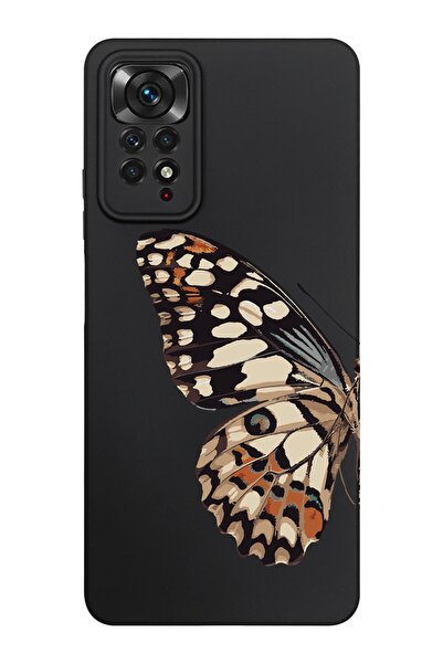 shoptocase Xiaomi Redmi Note 11 Pro Uyumlu Kelebek Kanadı Desenli Telefon Kılıfı