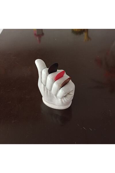 SN3D TASARIM EL ŞEKLİNDE MASAÜSTÜ ÖZEL GİTAR PENALIK PENA TUTUCU