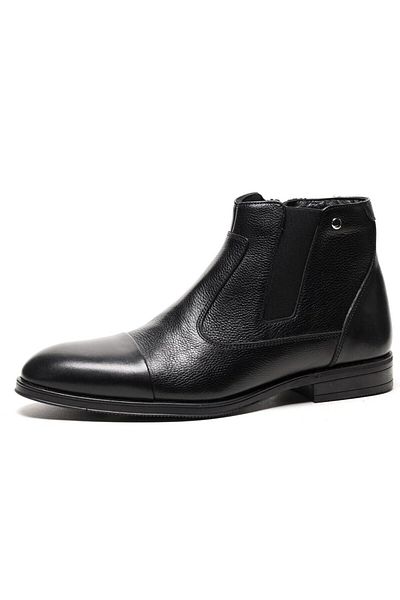 Pierre Cardin 11925251 Μαύρες χειμερινές ανδρικές μπότες με φερμουάρ