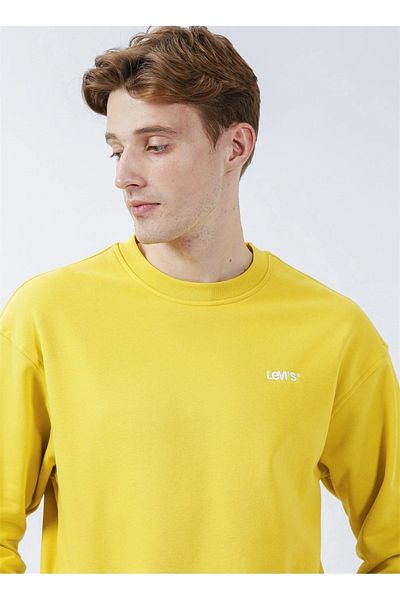 Levi's Ανδρικό κίτρινο φούτερ με λαιμόκοψη - A7750-0001