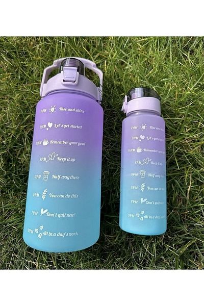 KÜÇÜK EW Motivational 2-pack Water Bottle Water Bottle Water Bottle 2 Lt 900ml Puppy Gym Water Bottle Sticker Gift
