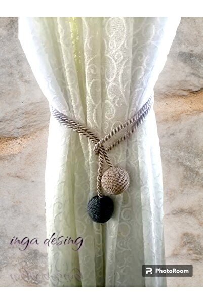 inga desing frânghie de ridicare fundal perdea 2 bile