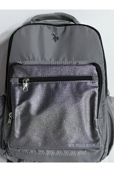 U.S. Polo Assn. Rucsac de școală cu sclipici de dimensiuni mari, cu licență, potrivit pentru utilizare zilnică Noul sezon