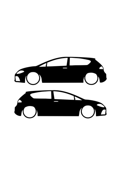 Aruz ملصق سيارة ملعقة باللون الأبيض النظيف الطازج