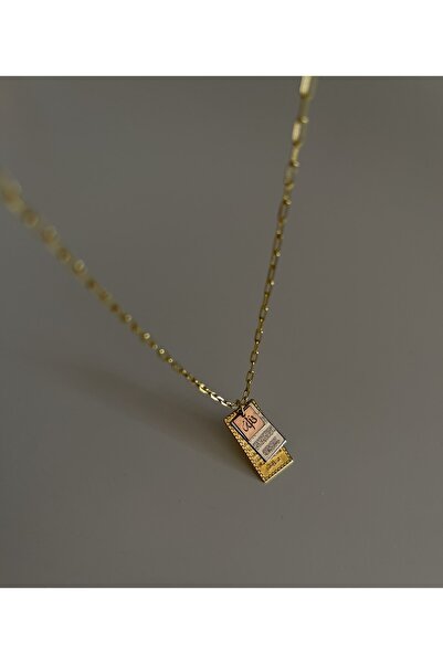 ZWEIG 925 Ayar Gümüş Üçlü Plaka Dua Kolye