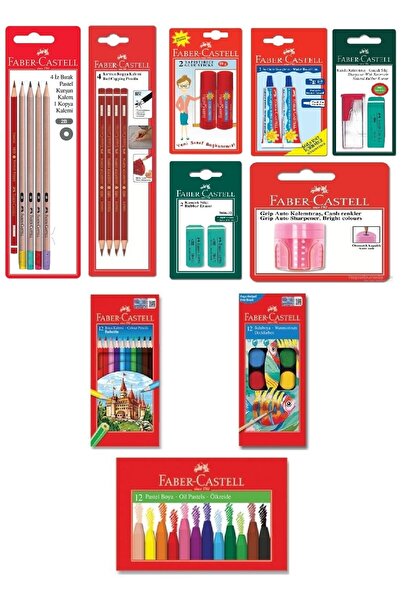 Faber Castell مجموعة Faber-Castell Retro مع ممحاة للعودة إلى المدرسة