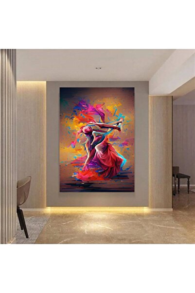 EMİLART Yağlı Boya Görünümlü Balerin HD Kalite Kanvas Tablo/006-e