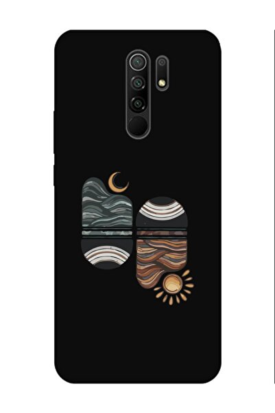 frondcase حافظة هاتف ريدمي 9 صن سيت ويف باللون الأسود