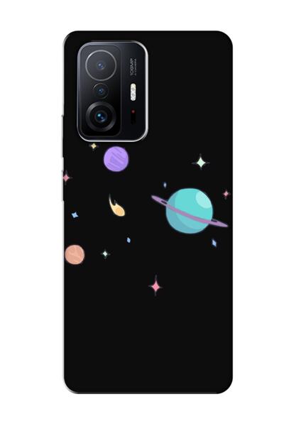 frondcase حافظة هاتف سوداء بتصميم كوكب لهاتف Xiaomi Mi 11t