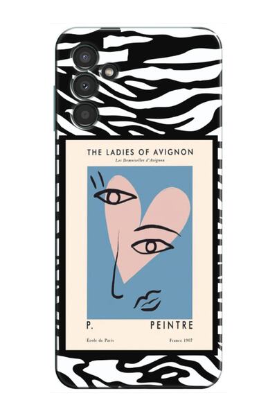 frondcase حافظة لهاتف سامسونج A34 زيبرا بيكاسو باللون الأسود