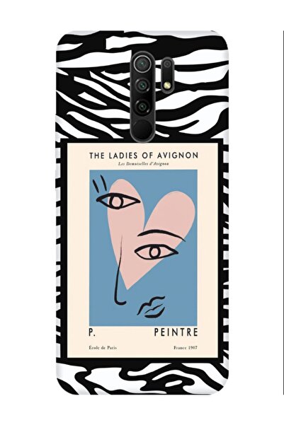 frondcase حافظة هاتف ريدمي 9 زيبرا بيكاسو باللون الأسود