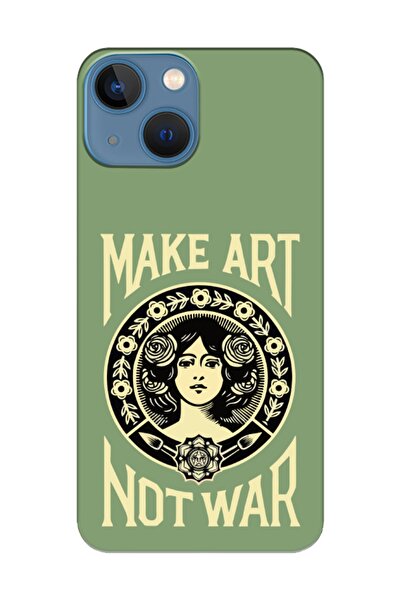 frondcase حافظة هاتف آيفون 13 ميني ميك آرت نوت وور باللون الأخضر