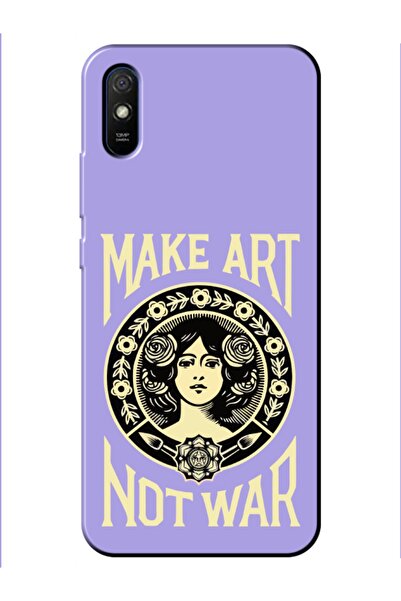 frondcase حافظة هاتف Redmi 9a Make Art Not War Lilac