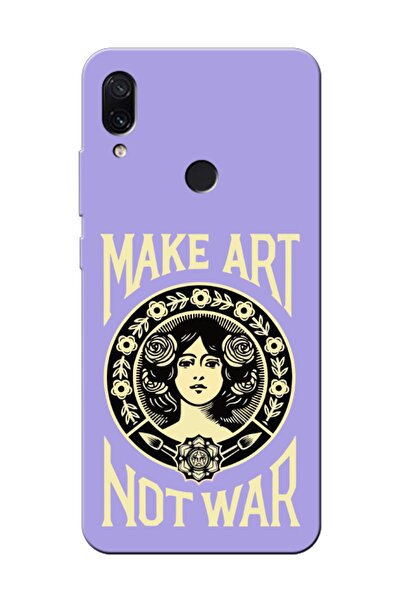 frondcase حافظة هاتف Redmi Note 7 Make Art Not War Lilac