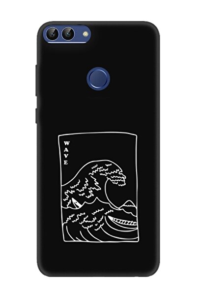 frondcase حافظة هاتف هواوي بي سمارت كاناغاوا ويف باللون الأسود