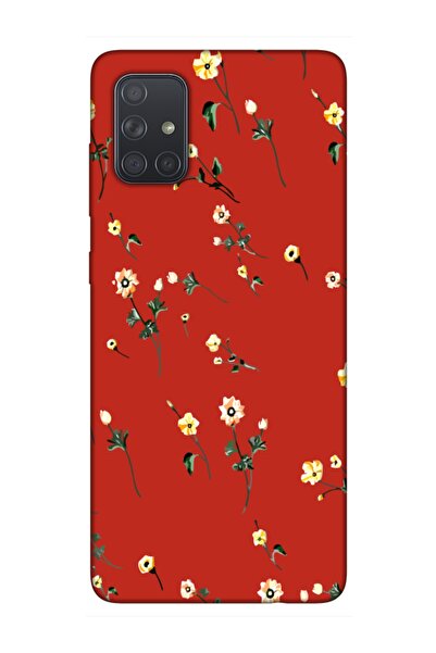 Samsung A71 Floral Red Phone Case