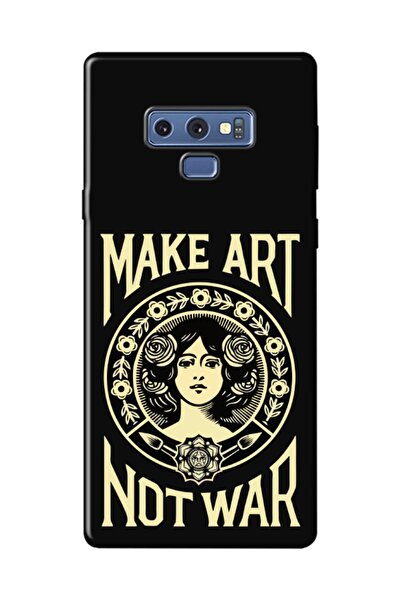 frondcase Samsung Note 9 Make Art Not War Siyah Telefon Kılıfı