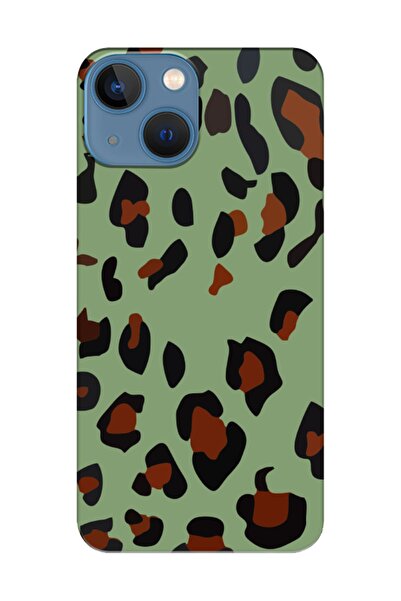 frondcase حافظة هاتف آيفون 13 ميني باللون الأخضر الزهري