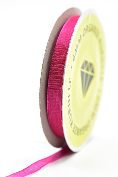 E Elmas شريط أورجانزا فوشيا (6 مم - 20 م)