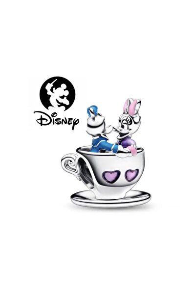 POSEİDONS JEWELLERY 925 Ayar Gümüş Parks Donald Duck Daisy Duck Charm