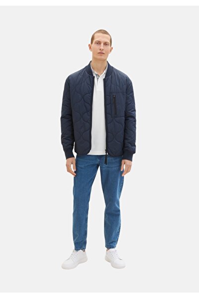 Tom Tailor Poloshirt Kontrast Streifen und Logo Basis Basic Polo Kurzarmshirt