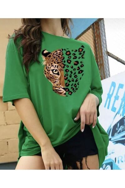 AMOR FACE LARGE SIZE CUSTOM DESIGN LEOPARD PRINTED COTTON OVERSIZE LUXURY WOM...