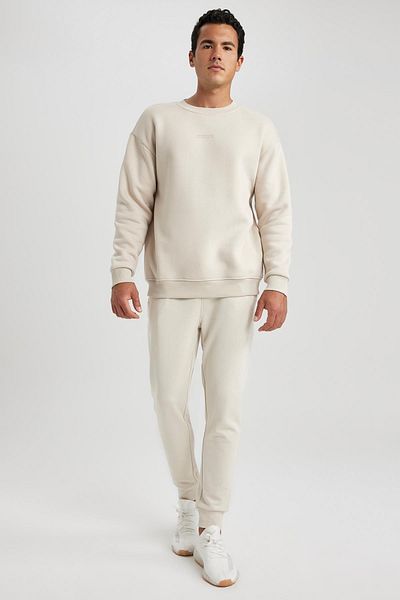 DeFacto Φούτερ με στάμπα με λαιμόκοψη Boxy Fit Crew X8282az23au