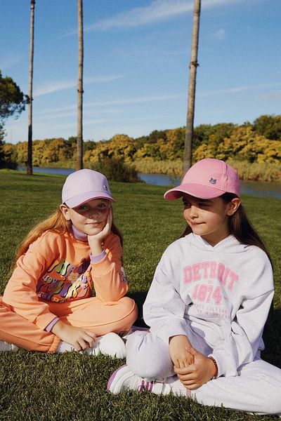 DeFacto Girl's Printed Hooded Sweatshirt Sweatpants 2-Piece Set