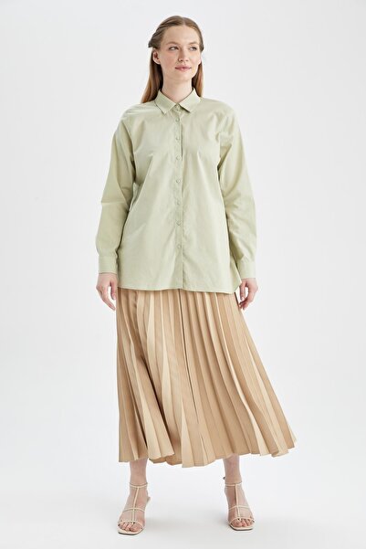 DeFacto Πλισέ μέση ελαστική μάξι φούστα