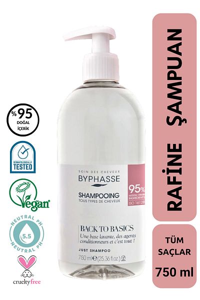 BYPHASSE Back To Basics Raffiniertes Shampoo für normales Haar 750 ml