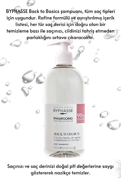 BYPHASSE Back To Basics Raffiniertes Shampoo für normales Haar 750 ml