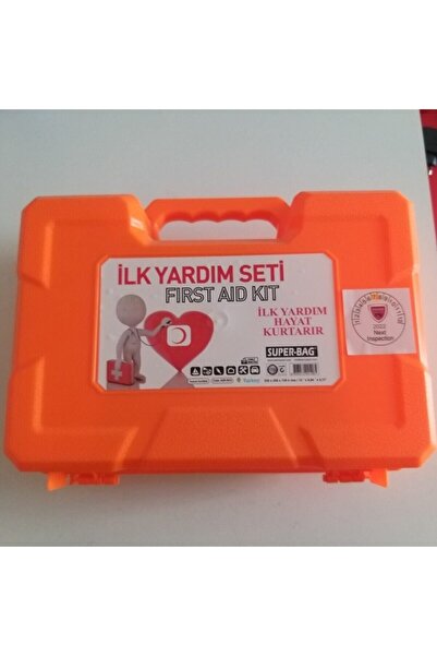 Süper Bag Ilk Yardım Seti Çantası Ecza Dolabı Yönetmeliğe Uygun Mega Set
