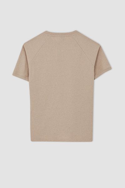 DeFacto Moderní Fit tričko Crew Neck