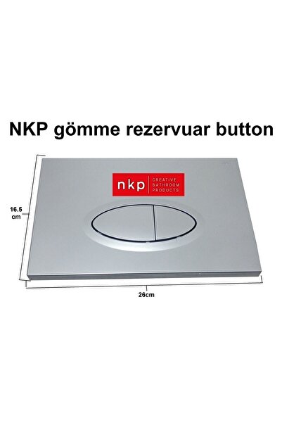 banyosepeti Nkp Gömme Rezervuar Kumanda Panel Kapağı Nkp Gömme Rezervuar Kont...