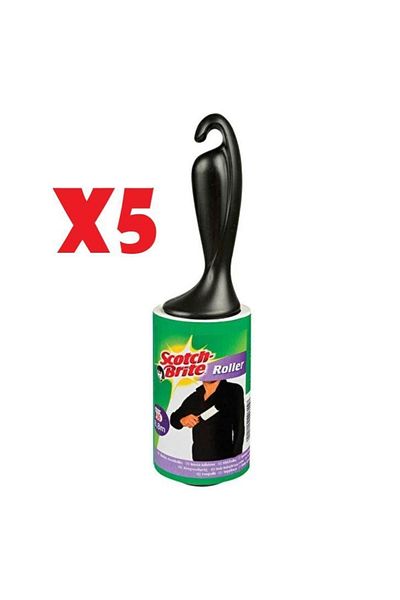 Scotch Brite Lint Collector Roller 56 Sheets Set of 5